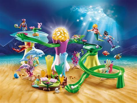 Create a magical underwater kingdom with the Playmobil magical mermaid play box